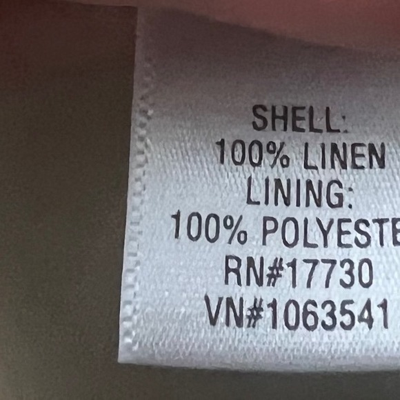 Quiet Luxury Linen Blazer Jacket Womens L Beige Minimalist Coastal Chic‎ Summer - Picture 8 of 8